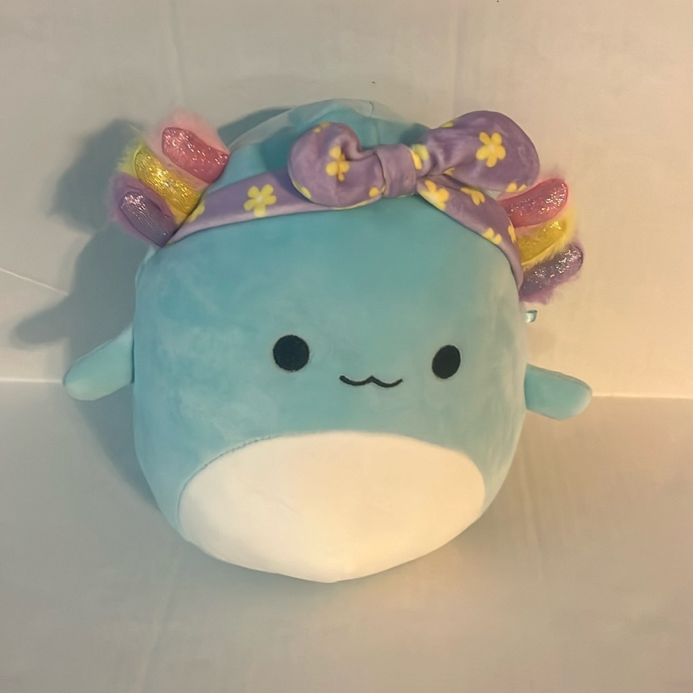 Squishmallow 8 inch Irina Blue Axolotl Easter Series